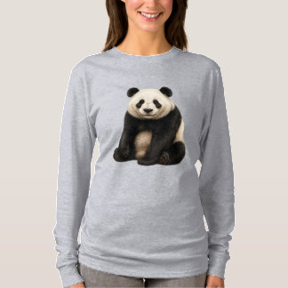 Realistisches Panda-Charm-T-Shirt T-Shirt