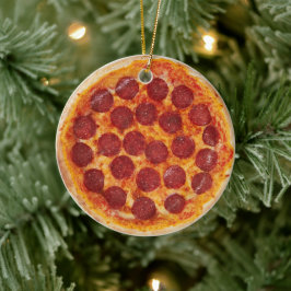 Realistisches Pizzaornament Keramik Ornament