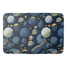 realistisches Planet-Illustrationsmuster