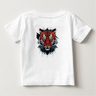 Realistisches Porträt eines jungen Tigergeschwiste Baby T-shirt