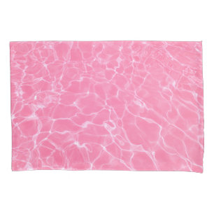 Realistisches rosa Wassermuster Kissenbezug