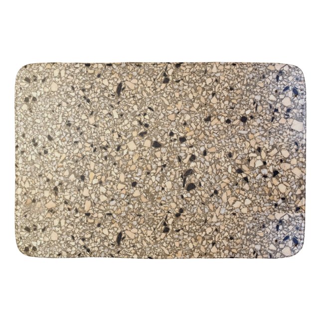 Realistisches Terrazzo Alla Venezia Texture Loft D Badematte (Vorderseite)