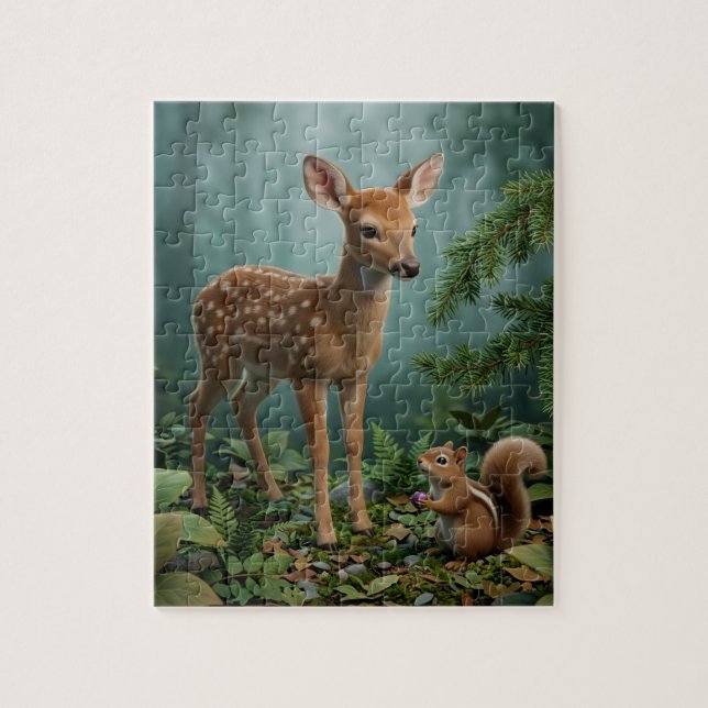Realistisches Tierkunst-Puzzle (Vertikal)