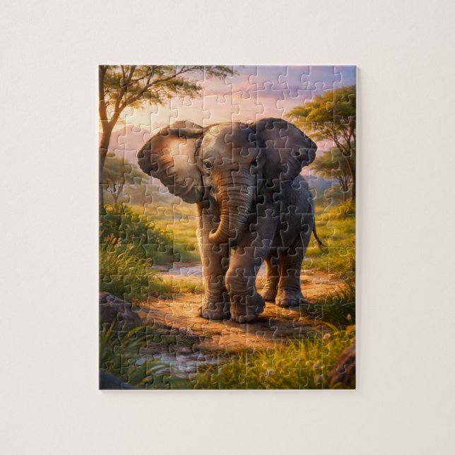Realistisches Tierkunst-Puzzle (Vertikal)