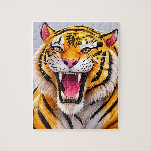 Realistisches Tierkunst-Puzzle (Vertikal)