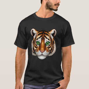 Realistisches Tigergesicht Wildtier Kunst T-Shirt