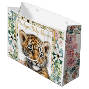 Realistisches Tigerjunges Geschlechtsneutrale Baby Große Geschenktüte