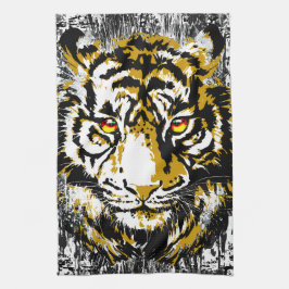 Realistisches Tigerküchentuch - Cooler Tigerkopf Geschirrtuch