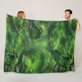 Realistisches und Abstraktes Green Moss natürliche Fleecedecke