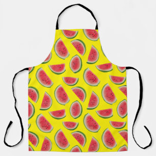 Realistisches Wassermelonenscheiben-Musterdesign Schürze