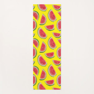 Realistisches Wassermelonenscheiben-Musterdesign Yogamatte