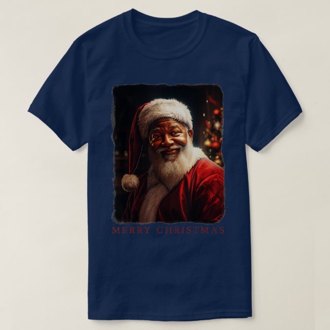 Realistisches Weihnachtskostüm des Weihnachtsmanns T-Shirt (Design vorne)