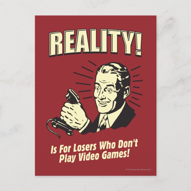 Realität: Für Verlierer Postkarte (Vorderseite)