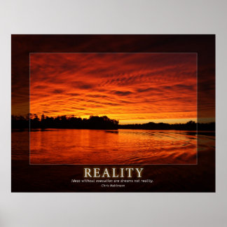Realität - Ideen in Motivation Poster