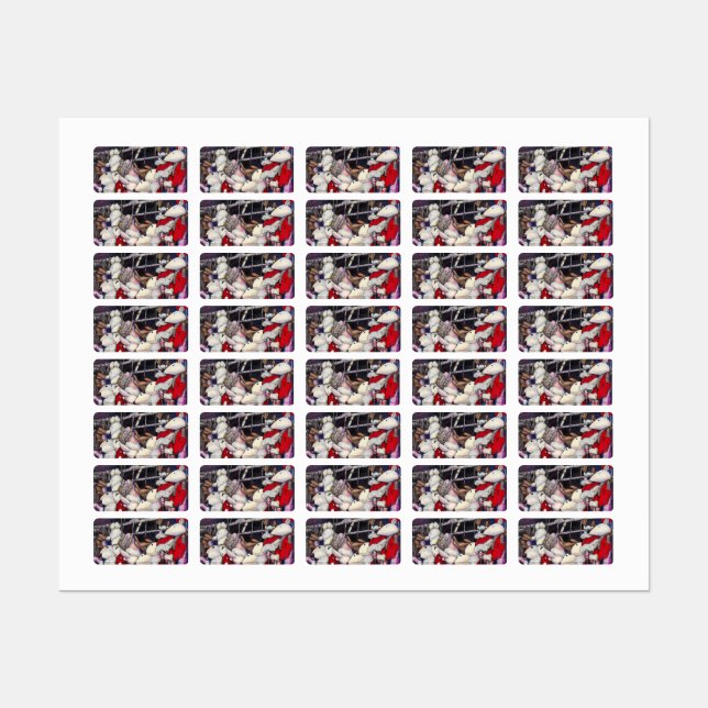 Realität im Urlaub Etiketten (Blatt)