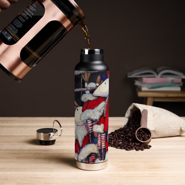 Realität im Urlaub Trinkflasche (Kaffee (gedreht))