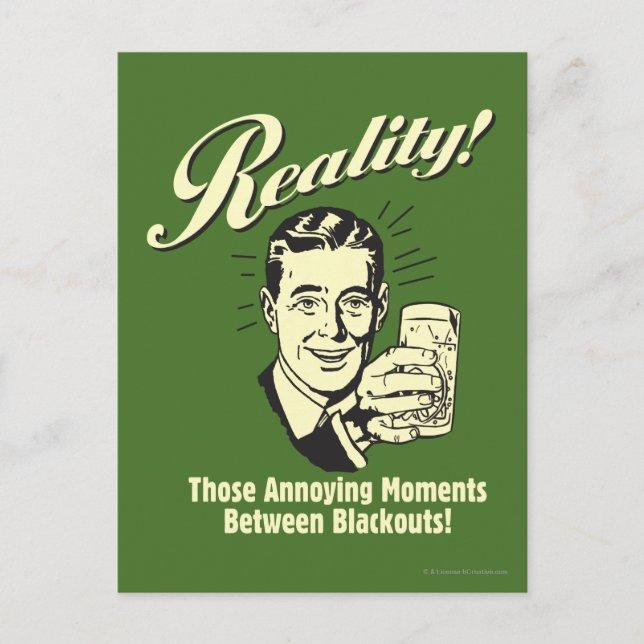Realität: Momente zwischen Stromausfällen Postkarte (Vorderseite)