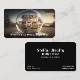Realitätskarte / Immobilien / Real Anwesen Busines Visitenkarte