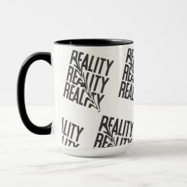 Reality Distortion-Typografie| Moderne Abstraktion Tasse
