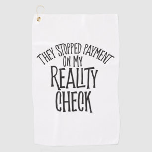 Reality-Karo Golfhandtuch