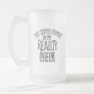 Reality-Karo Mattglas Bierglas