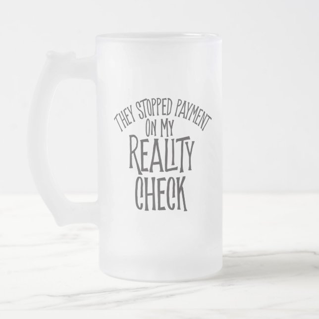 Reality-Karo Mattglas Bierglas (Links)