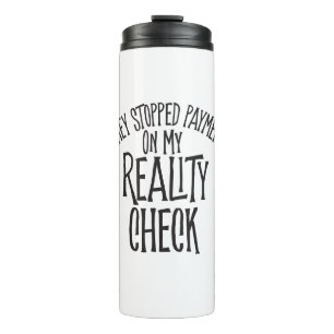 Reality-Karo Thermosbecher