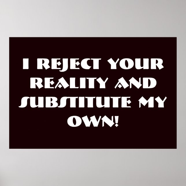 Reality Poster (Vorne)