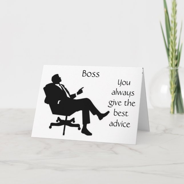 **REALLY NICE** BIRTHDAY CARD FOR YOUR **BOSS** KARTE (Vorderseite)