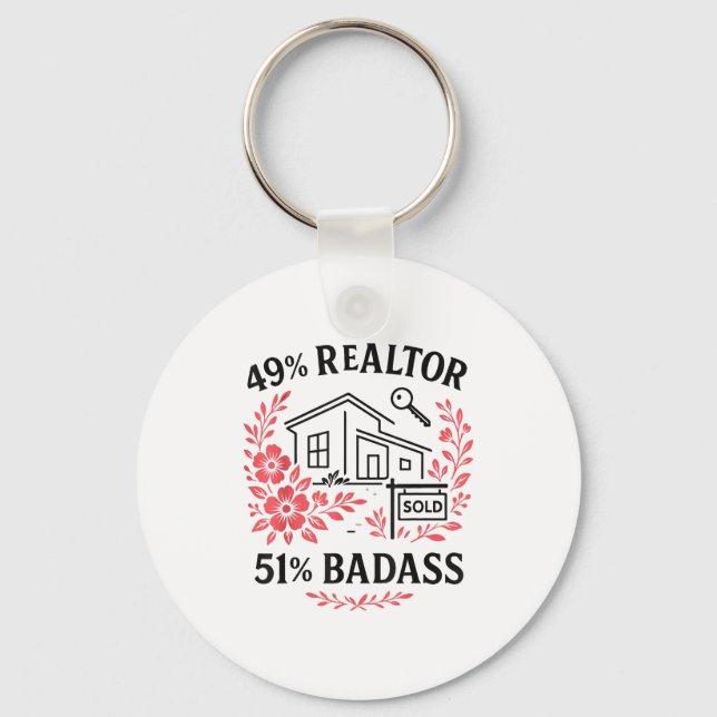 Realtor 49% Realtor 51% Bad  Schlüsselanhänger (Vorderseite)