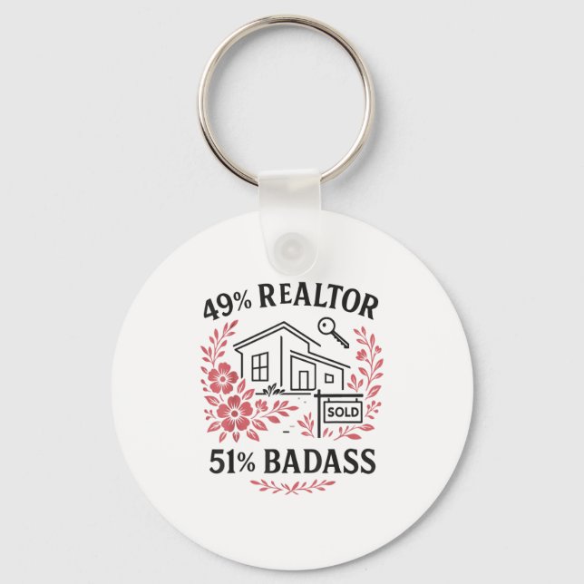 Realtor 49% Realtor 51% Bad  Schlüsselanhänger (Vorderseite)