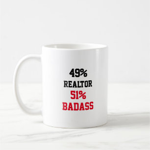 Realtor Badass Kaffeetasse