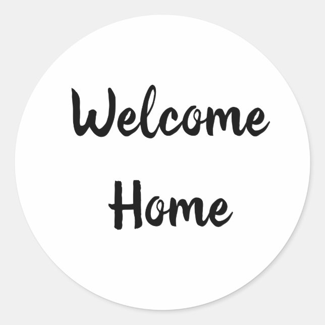 Realtor Begrüßung von Zuhause Housewarming Runder Aufkleber (Vorderseite)
