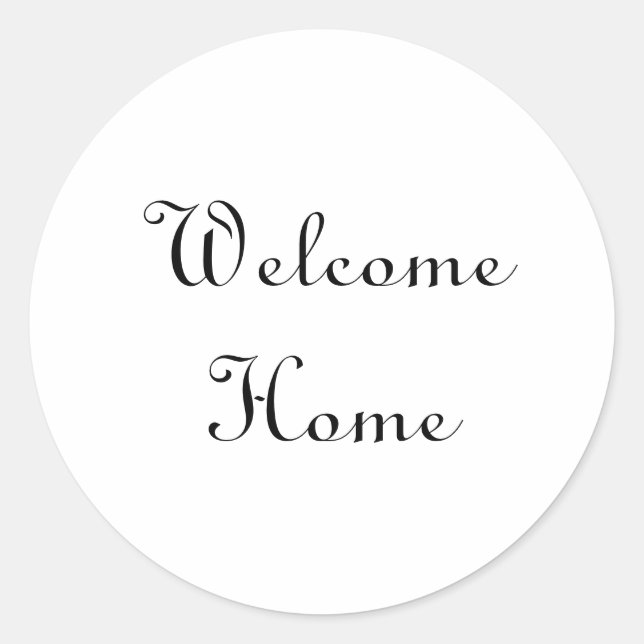 Realtor Begrüßung von Zuhause Housewarming Runder Aufkleber (Vorderseite)