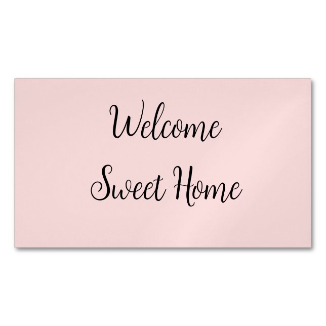 Realtor Begrüßung Zuhause Housewarming geben Sie I Magnetische Visitenkarte (Vorderseite)