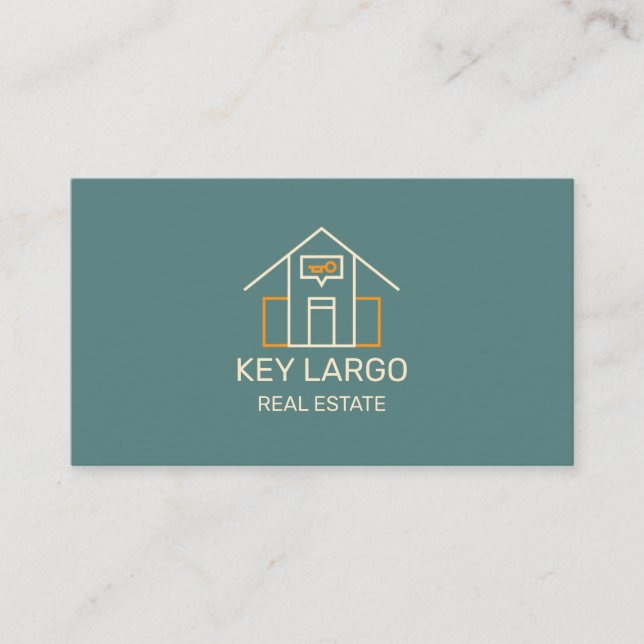 Realtor Business Card mit Minimalistischem Design Visitenkarte (Vorderseite)
