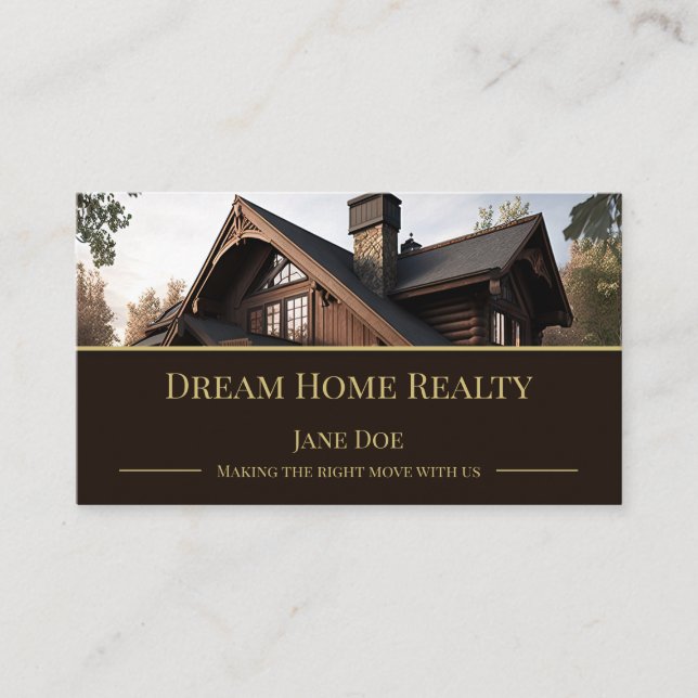 Realtor Business Card Visitenkarte (Vorderseite)