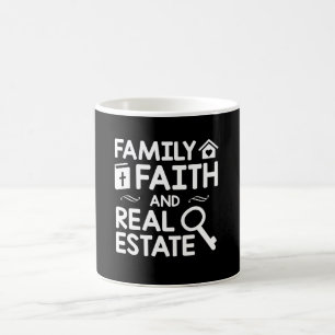 Realtor-christlicher Familien-Glauben-wirkliches Kaffeetasse
