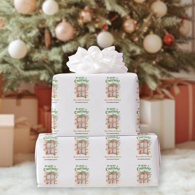 Realtor Christmas | Zuhause ist, wo das Herz ist Geschenkpapier (Von Creator hochgeladen)