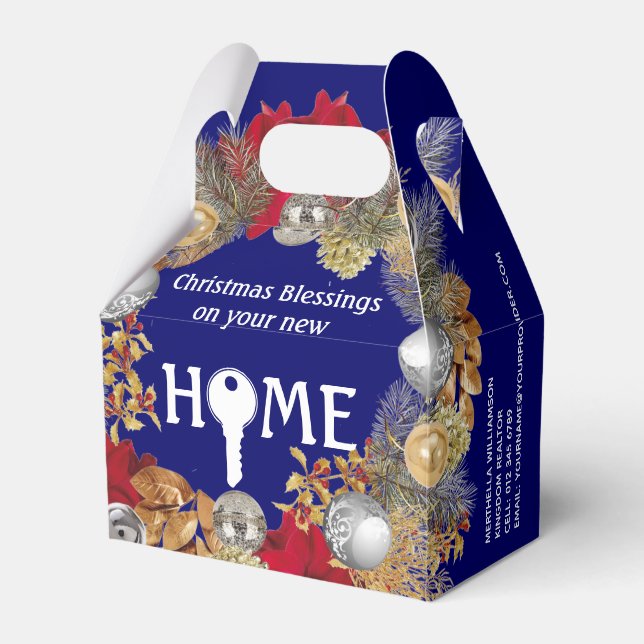 Realtor Closing Geschenk Weihnachten Geschenkschachtel (Vorderseite)