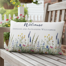 Realtor Closing Gift Wildflower Welcome Pillow Lendenkissen