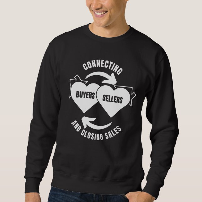 REALTOR Connecting Buyers Sellers Real Anwesen Sweatshirt (Vorderseite)