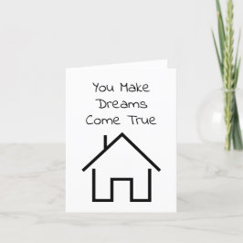 Realtor Danke-Card Dankeskarte