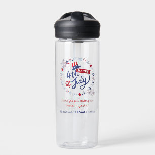 Realtor Danke   Sommer Patriotic 4. Juli Trinkflasche