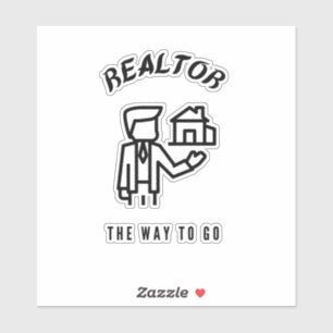 Realtor der Weg Aufkleber