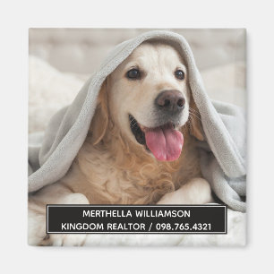Realtor Dog Lover FOTO Magnet