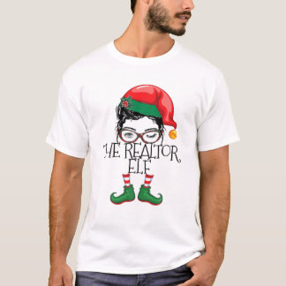 Realtor Elf Matching Familie Pajamas Weihnachten T-Shirt