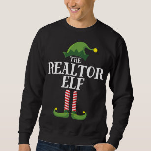 Realtor Elf Matching Family Group Weihnachtsfest P Sweatshirt