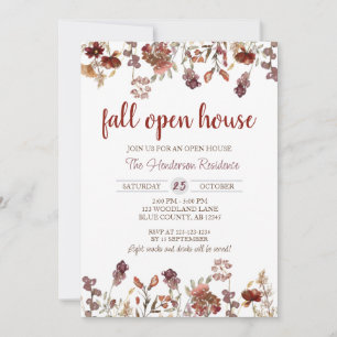 Realtor Fall Open House, Housewärmung, neue Zuhaus Einladung