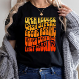 Realtor Favorites Groovy Retro Vertrieb Real Anwes T-Shirt